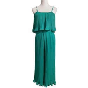2/$20! Pleated Curly Hem Chiffon Jumpsuit